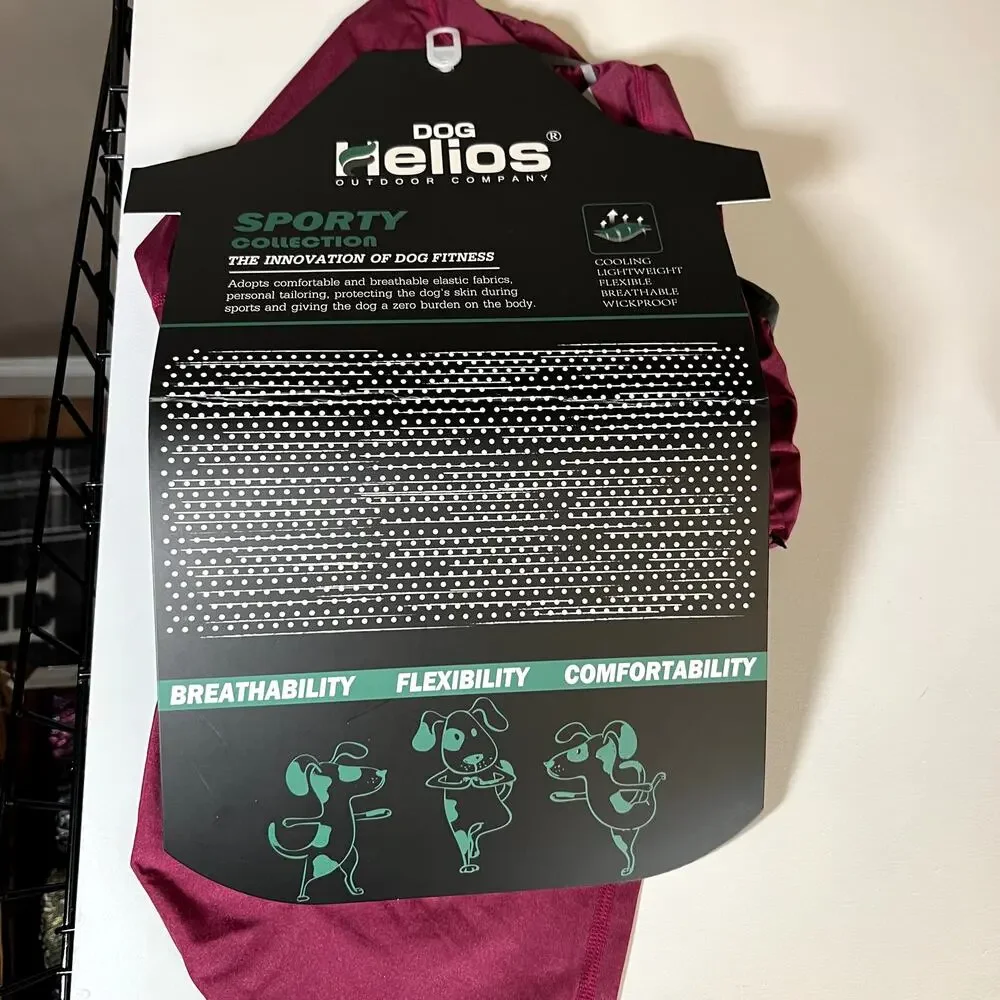 Helios Pet Life Yoga Dog suit hooded pink XL NWT